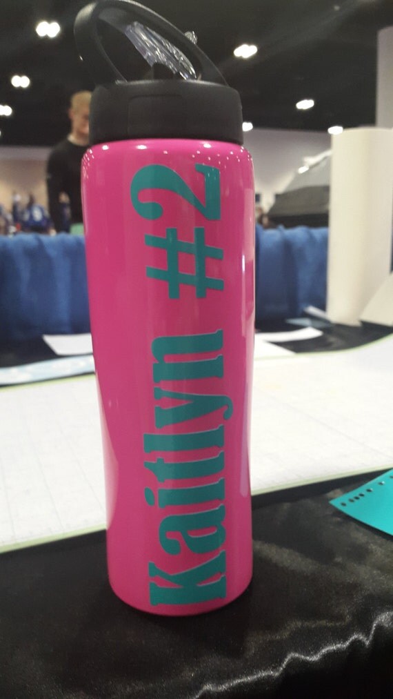 Custom Printed Water Bottle Sports Bottle by ScrapbookEscape