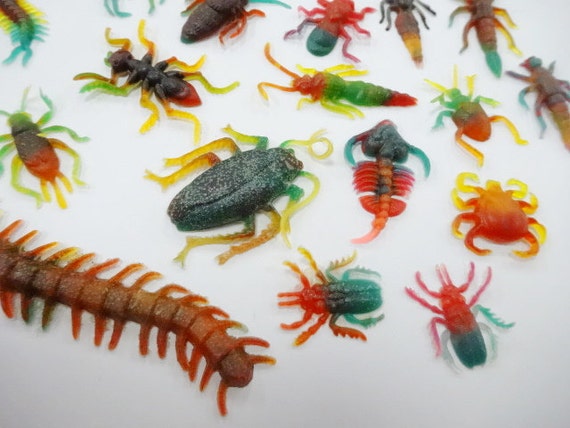 Vintage Creepy Crawlers Critters Bugs Insects Lot By Nickelnotions