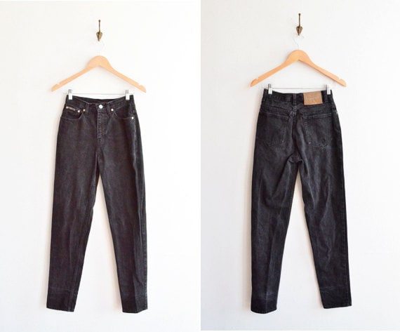 Vintage 1980s CALVIN KLEIN black highwaist jeans