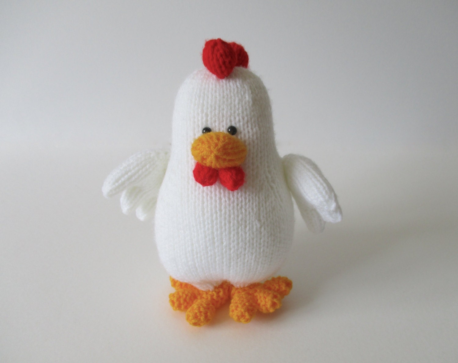 Cooper the Chicken toy knitting pattern