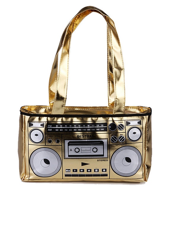 Cassette Tape Player Bag Handbag Mother's Day by ProBESTDESIGN