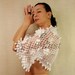 White Flower Bolero, Bridal Shrug Bolero, Wedding Bolero, Crochet Lace Shrug, Romantic Boho Chic Wedding Cover Up Mohair Shrug, Flower Cape