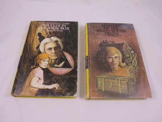 2 Nancy Drew Books 17 Mystery Of The Brass Bound Trunk 20