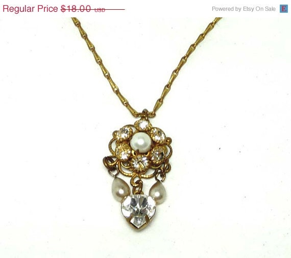 Victorian Revival Vintage Necklace & Pendant by thejewelseeker