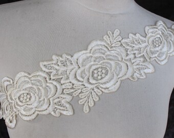 Cute venice applique ivory color 1 pieces listing