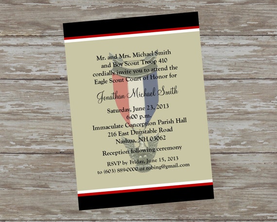 Invitations Letter For Court Of Honor 6