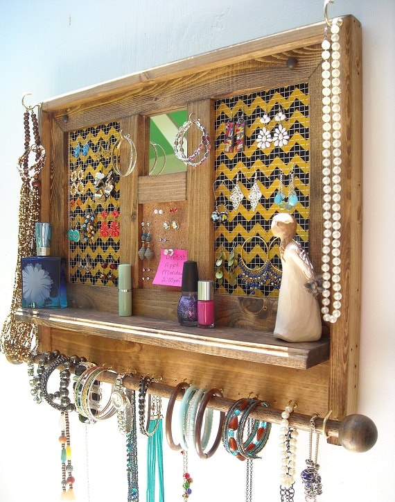 Jewelry Organizer with Mirror Jewelry Organizer Dorm Room