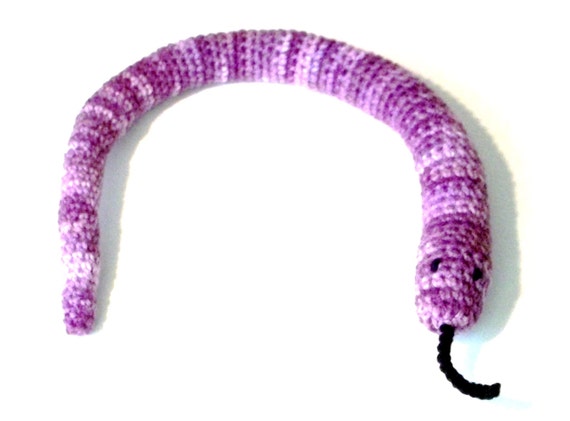 Catnip Toy Snake Purple