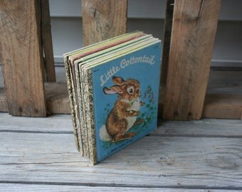 SUPER SALE - Set of Nine Vintage Little Golden Books - Instant Collection - Children's Books
