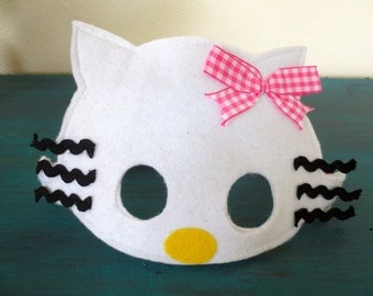 Items similar to Hello Kitty Mask Halloween Costume with Hello Kitty ...