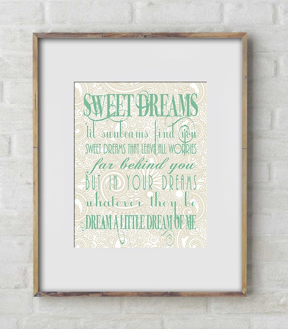 Dream a Little Dream of Me Instant Download by BonTempsBeignet
