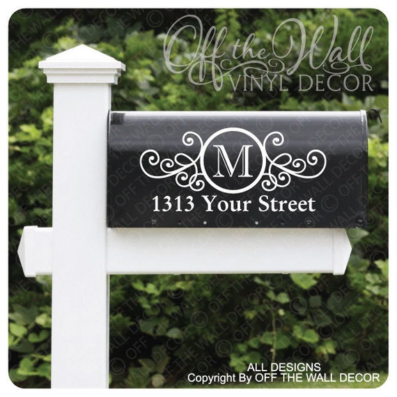 Download Vinyl Mailbox Lettering Decoration Decal Sticker X2 For Each