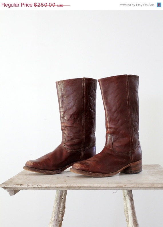 vintage Frye boots brown campus boots men's size 12 by 86Vintage86