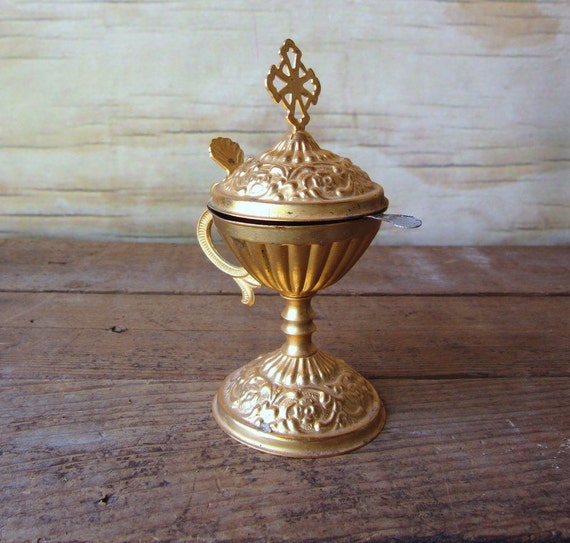 Vintage Incense Burner Religious Relic