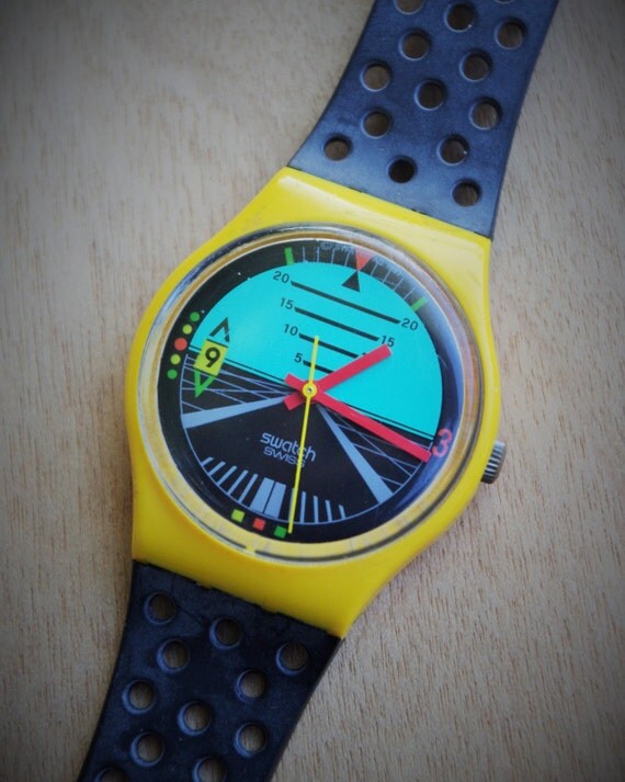 1987 Men's Swatch Watch Follow Me GJ 101 by ItsAboutTimeMostly