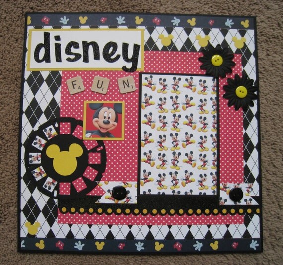 Disney Scrapbook Layout Embellishments 16 Pieces