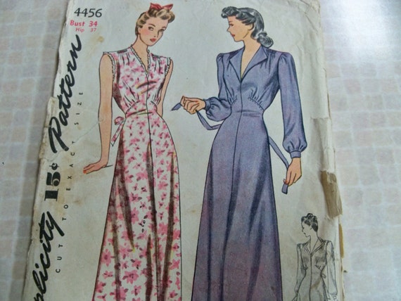 Simplicity 7141 A  Tent dresses pattern, Nightgown pattern, Vintage sewing  patterns