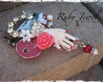 Vintage Collage Necklace