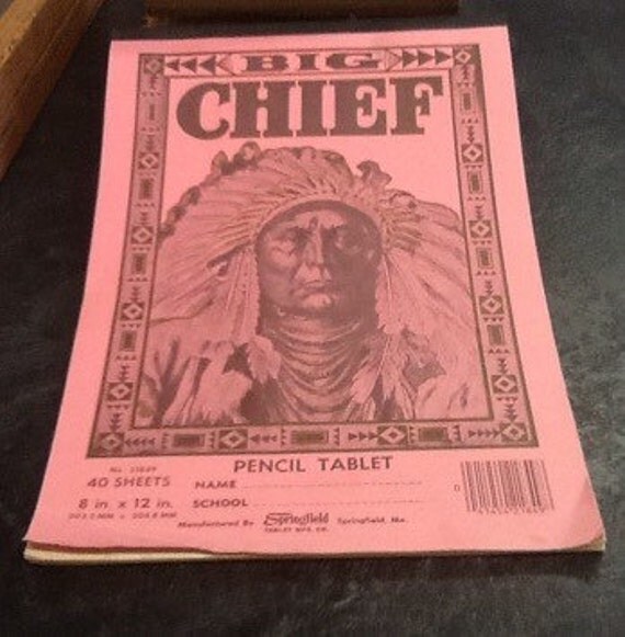 Vintage Big Chief Pencil Tablet by vintageworksofheART on Etsy
