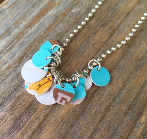 Upcycled Target Gift Card Charm Necklace by myvioletwonderland