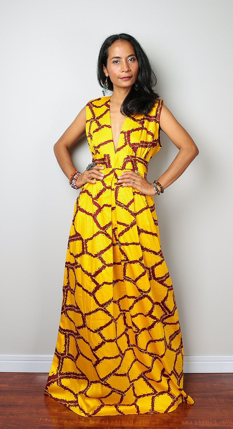 Boho Maxi Dress Funky African Dress : Oriental Secrets