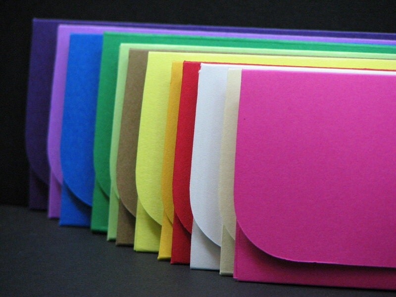 2x6 Photo Booth Strips Envelopes Custom Color