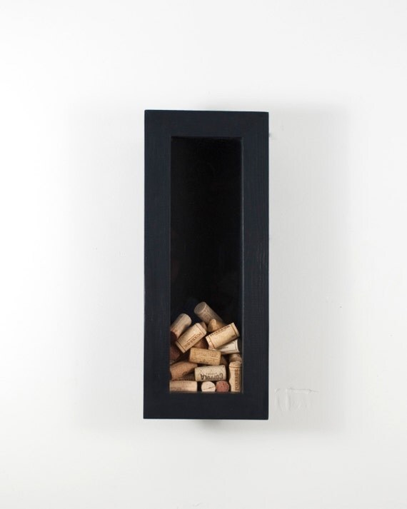 Wine Cork Shadow Box Anniversary Wedding Cork Keeper Wine