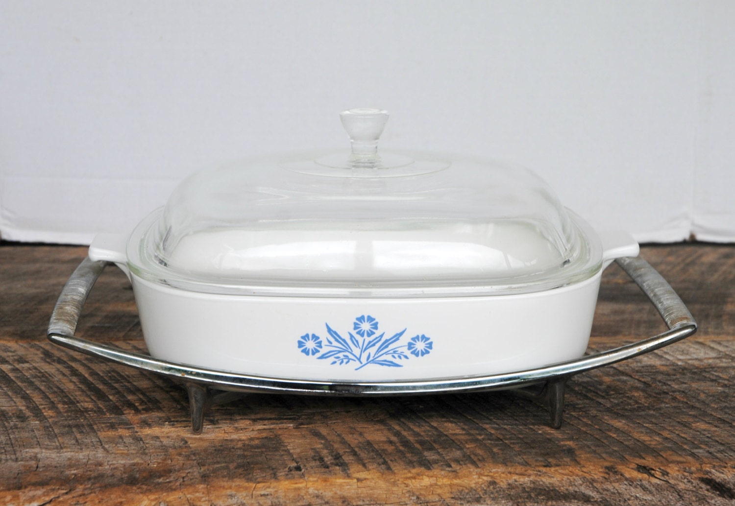 Vintage Blue Cornflower Corning Ware 11 Inch Casserole Dish