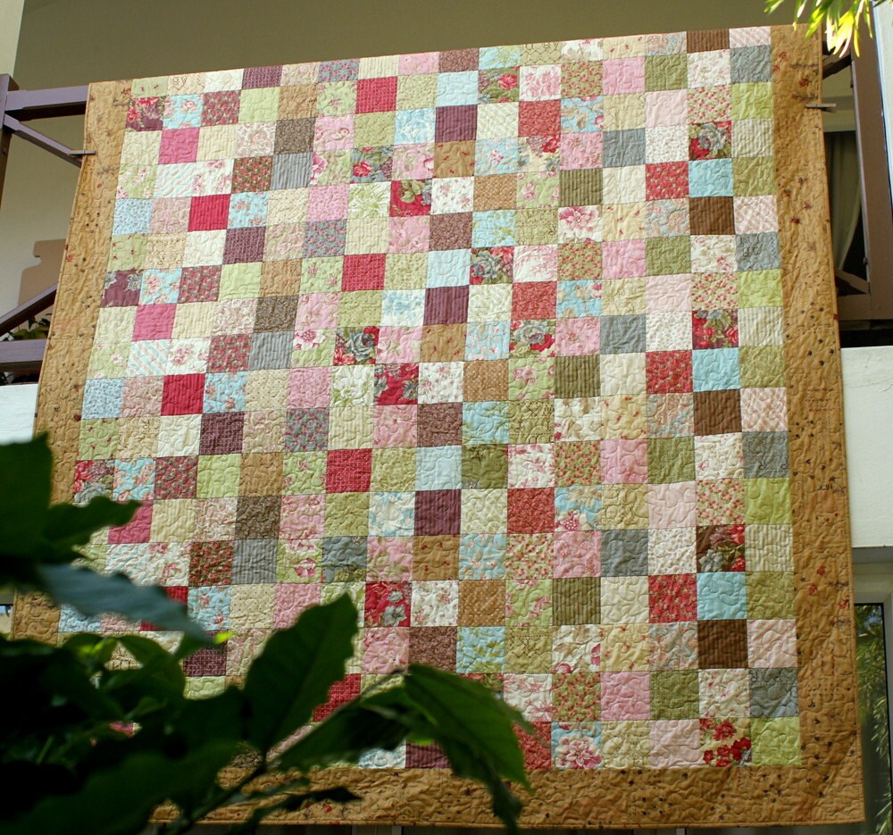 Double Bed Quilt Twin Quilt Patchwork Quilt Cottage Chic