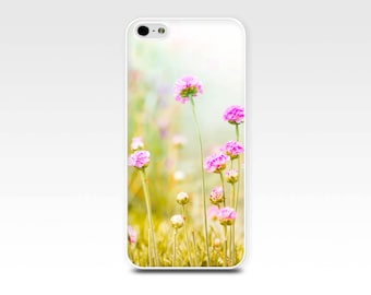 floral iphone case 6 flowers iphone case 5s botanical case 5 spring iphone case 4s nature iphone case 4 pastel iphone case girly pink lemon