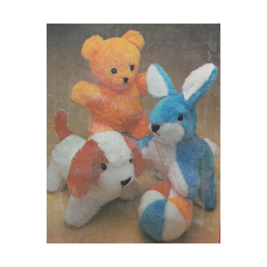 vintage stuffed animals 1970's