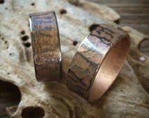 Unique bronze wedding band related items Etsy