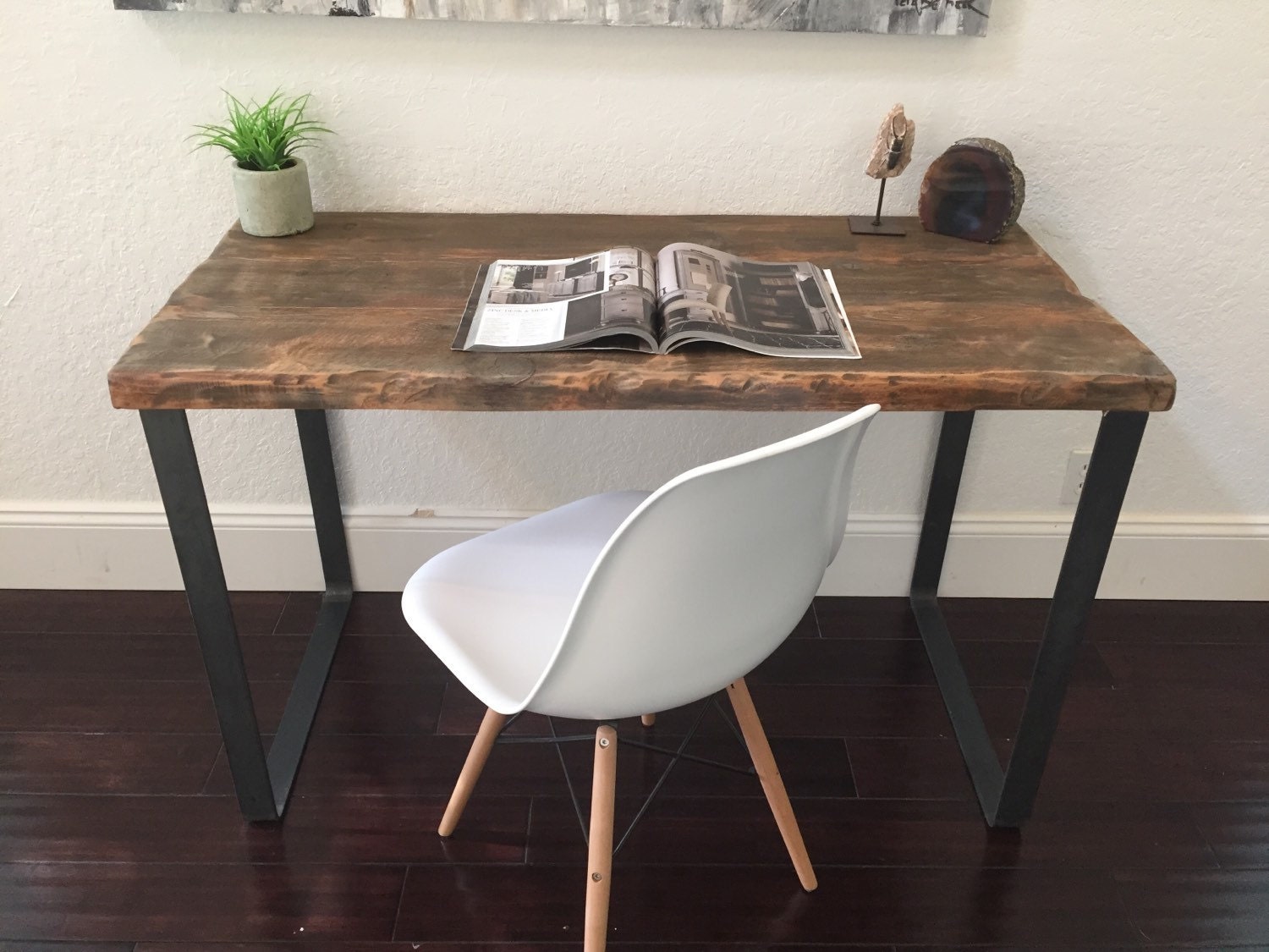 Reclaimed Cedar Wood Desk by UmbuzoRustic on Etsy