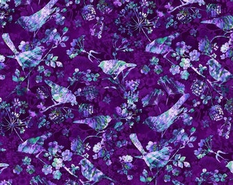 Studio E - Natural Wonders - Bird Silhouette - Purple