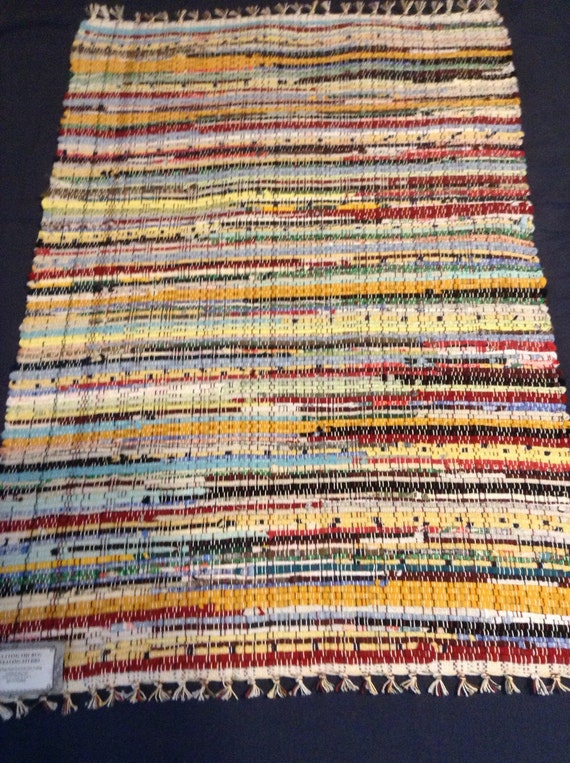 Loom Woven Hand Made Old Fashioned Multi Color by cuttingtherug