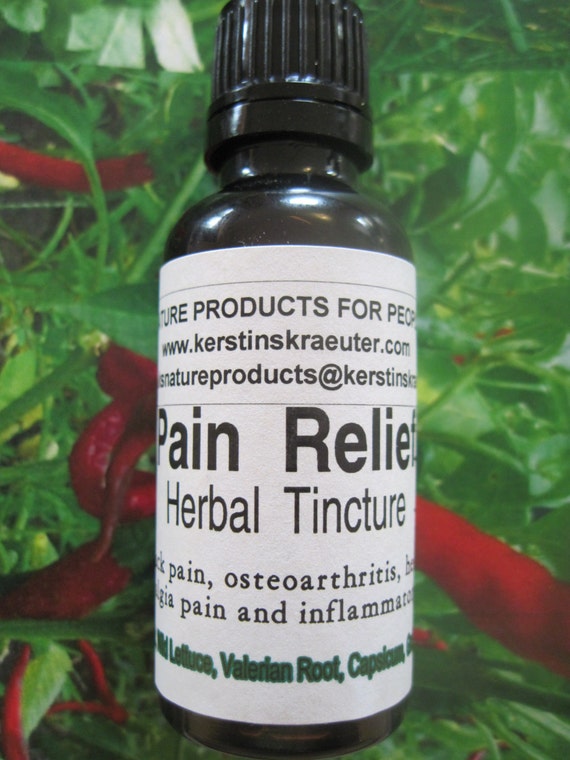 Pain Relief Herbal Tincture Multiple Sizes by KerstinsStore