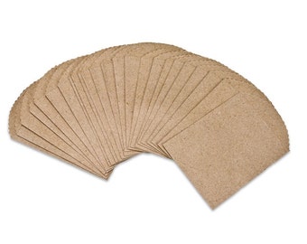 25 Tiny Kraft Bags- 2-1/2 x 4 inches, Suitable for Stamping