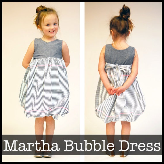 Martha Bubble Dress PDF sewing pattern