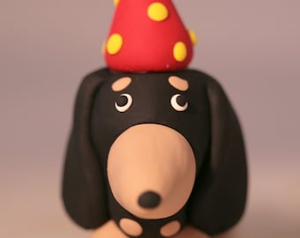 Dachshund Wiener Dog Birthday Cake Topper
