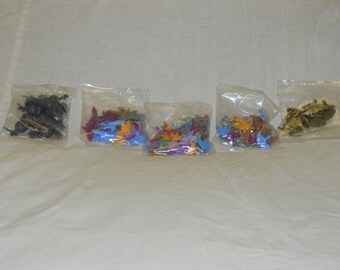 lot of vintage Buck Rogers boardgame pieces spaceships science fiction TSR