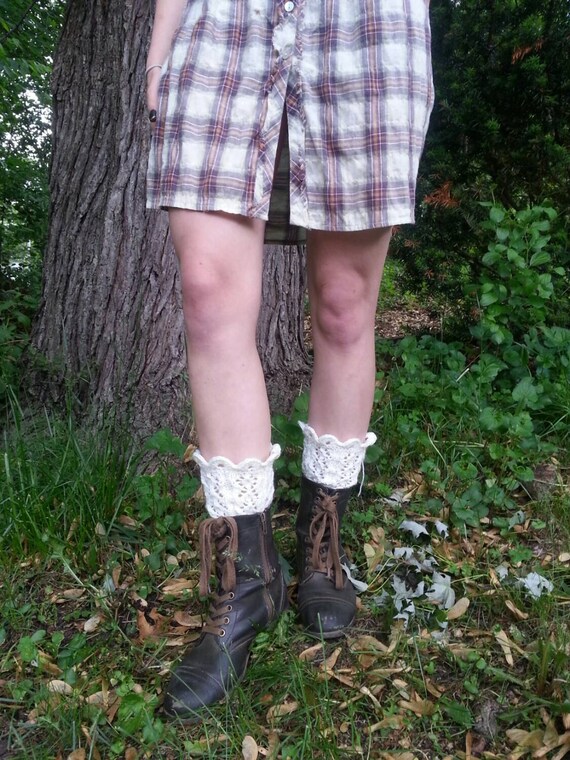 lace cuff boot socks