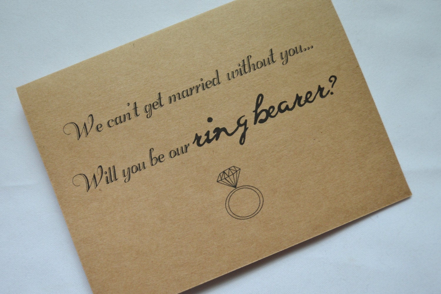 Will you be our RING BEARER Card Funny Groomsman Card Card
