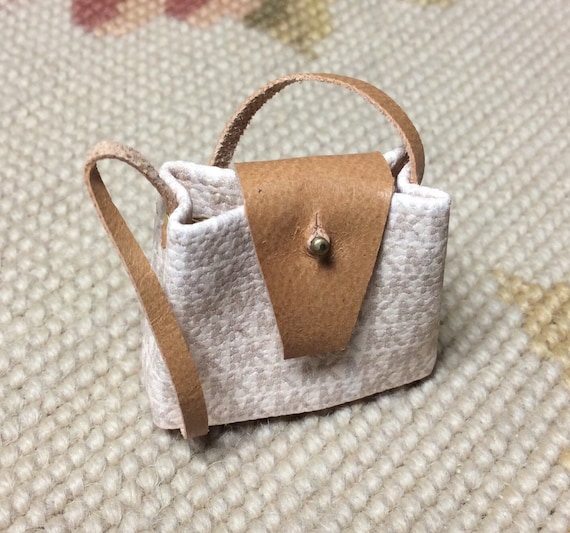 DOLLHOUSE MINIATURE Designer Bag Purse by Pat Tyler