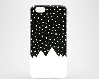 Snow Tops phone case, black and white iPhone 7 case, iPhone 7 Plus, iPhone SE, iPhone 6S, iPhone 6, iPhone 5S, iPhone 5, mountains case