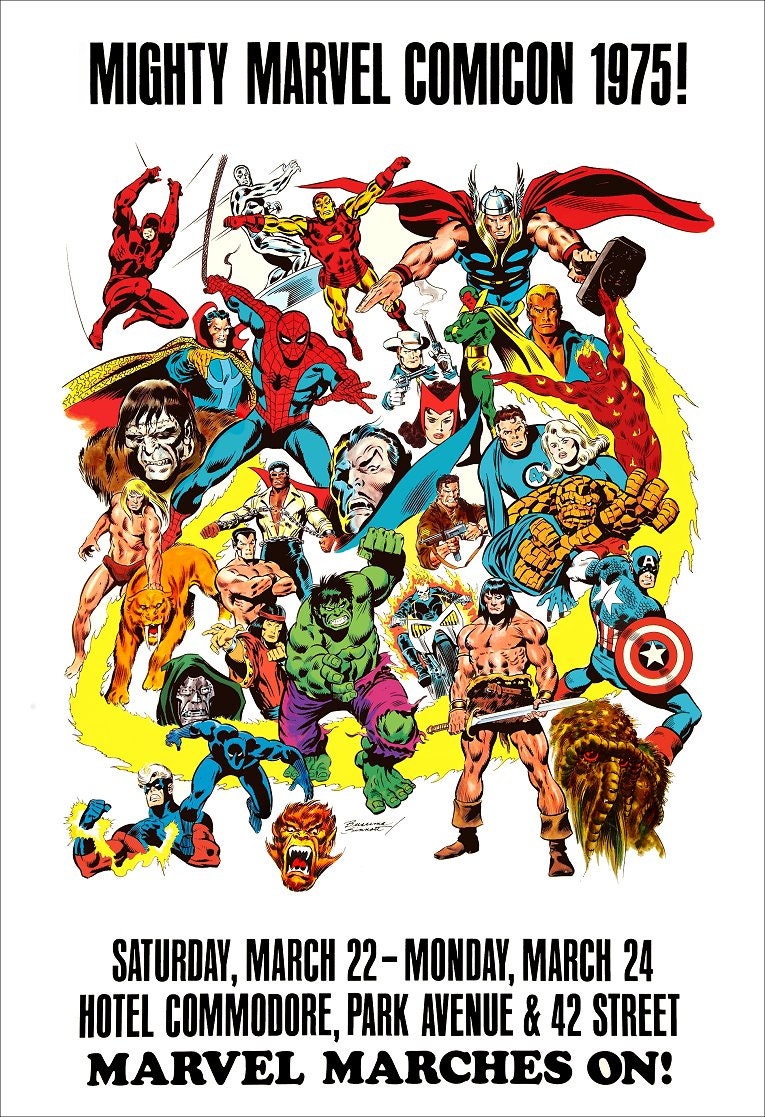 Marvel 1975 COMICON 20 x 30 Inch UNFRAMED Poster by kiss76 on Etsy