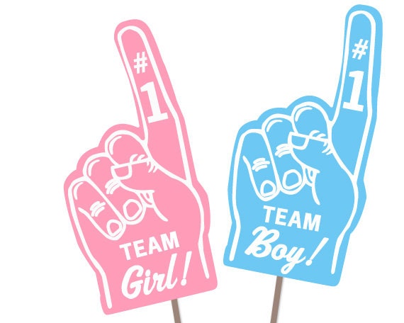Download Team Girl Team Boy Photo Booth Props Gender Reveal Baby