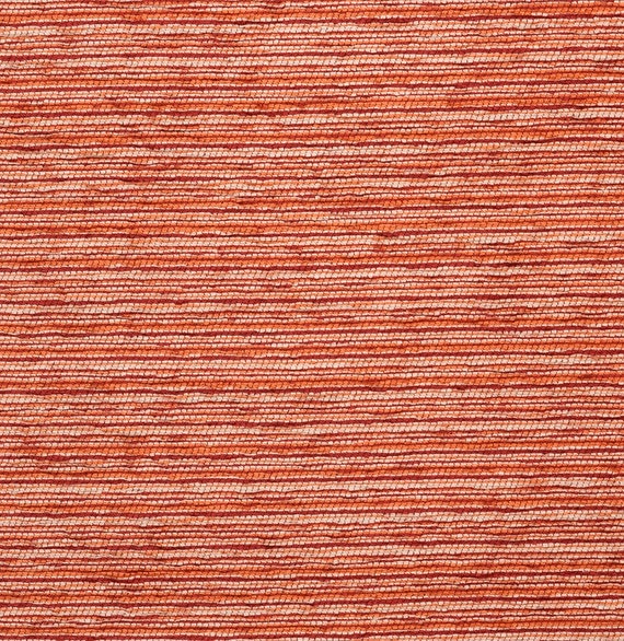 Coral Upholstery Fabric Woven Orange Textured Fabric