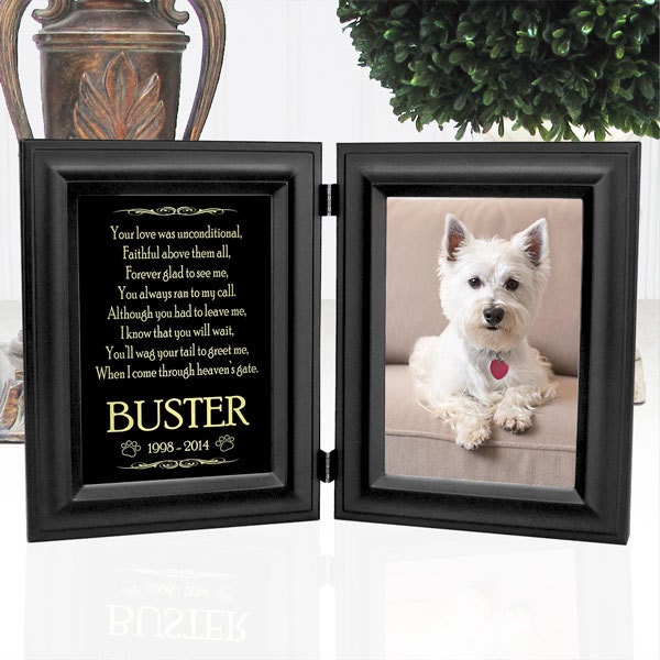 Personalized Photo Frame Dog Memorials 5x7 by etchedinmyheart1