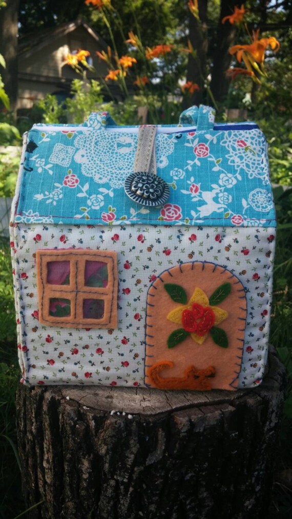 Toy Cloth Travel Dollhouse Purse by SylviaStarlight on Etsy