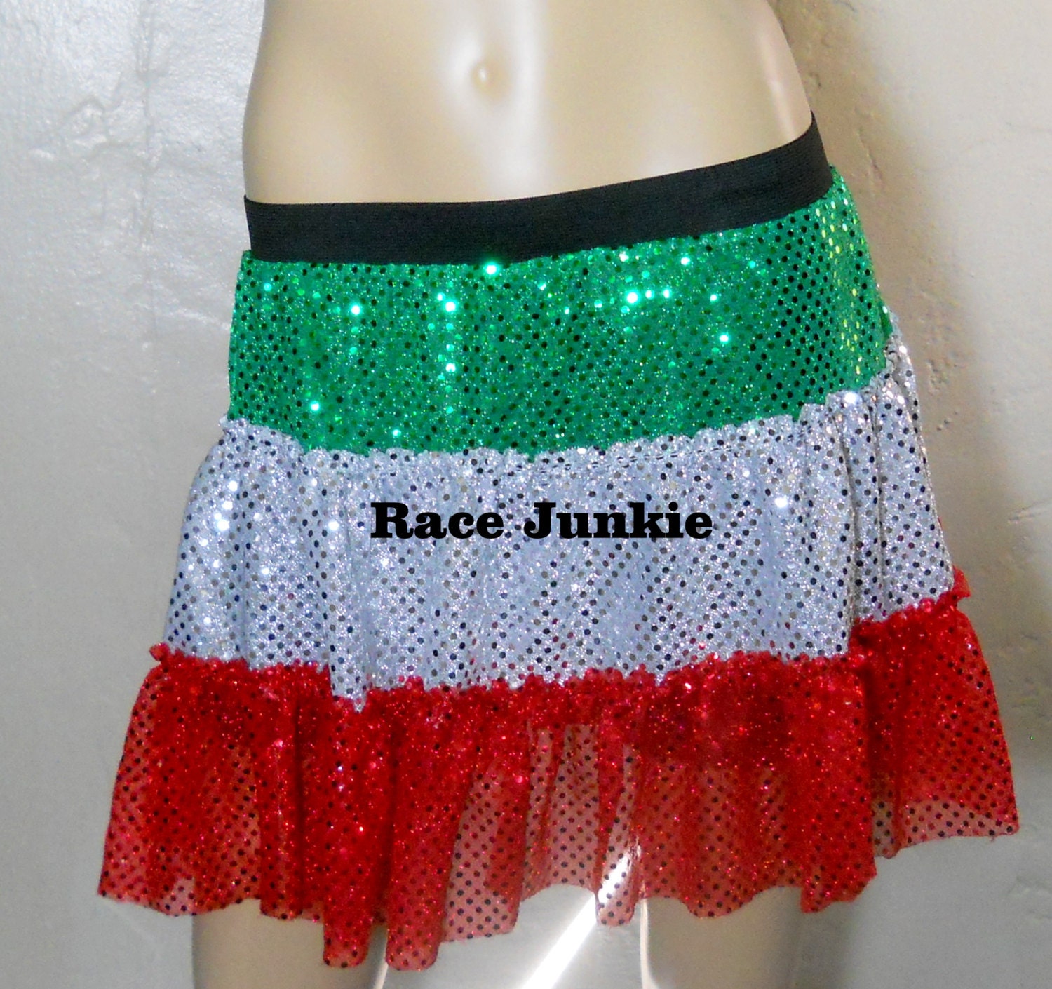 Red White and Green Cinco De Mayo Skirt by RaceJunkieAthletic